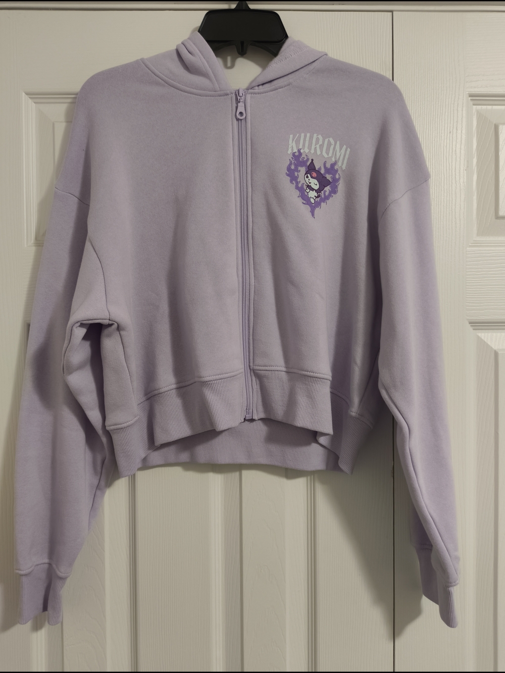 Sanrio Kuromi Lavender Zip Up Hoodie Jacket